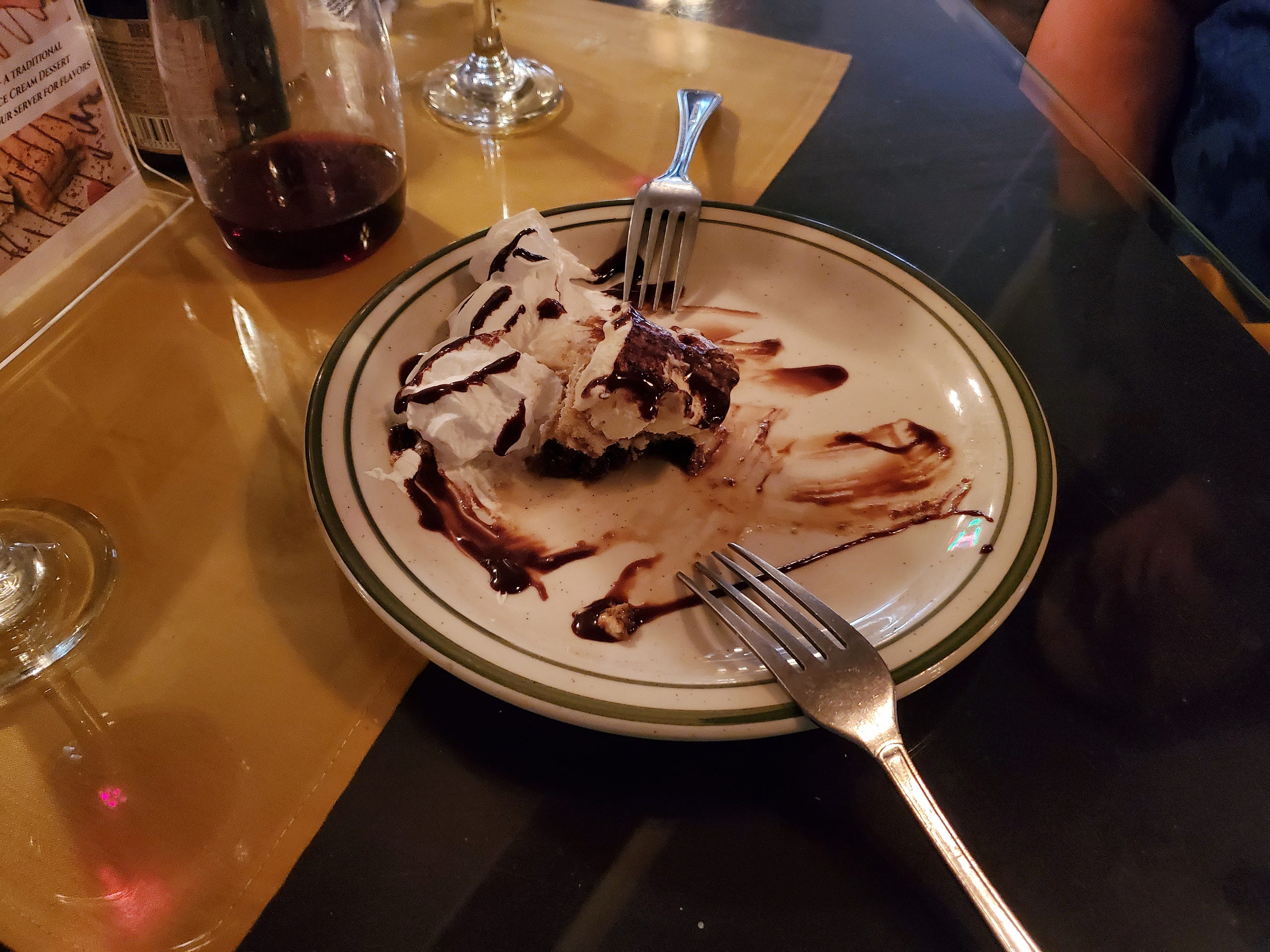 Two Forks One Plate